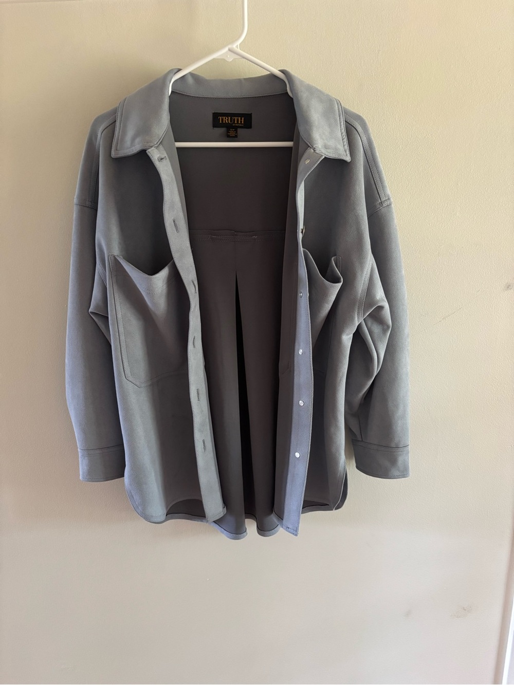 Truth Slate Blue Oversized Utility Jacket